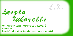 laszlo kukorelli business card