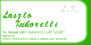 laszlo kukorelli business card